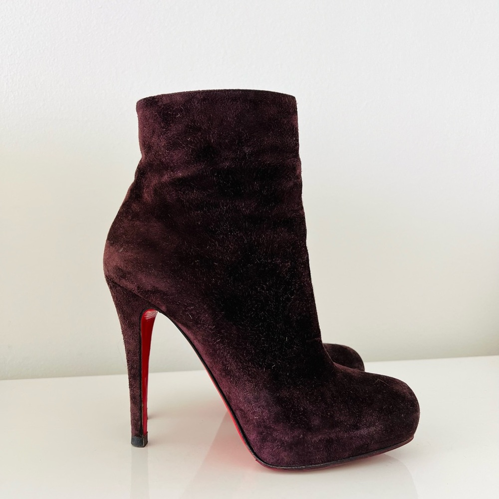 Christian Louboutin suede boots